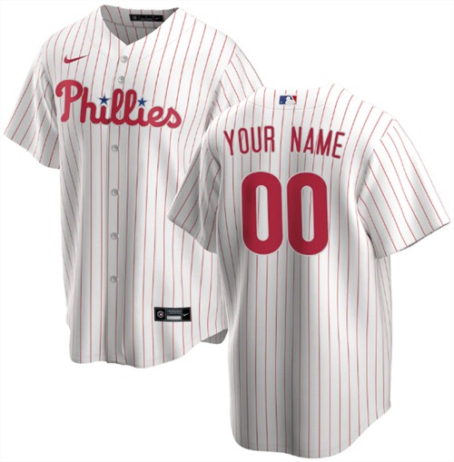 Men's Philadelphia Phillies ACTIVE PLAYER Custom Stitched MLB Jersey